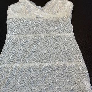 Brand new Bebe White Lace Top (NWOT) - Sz M